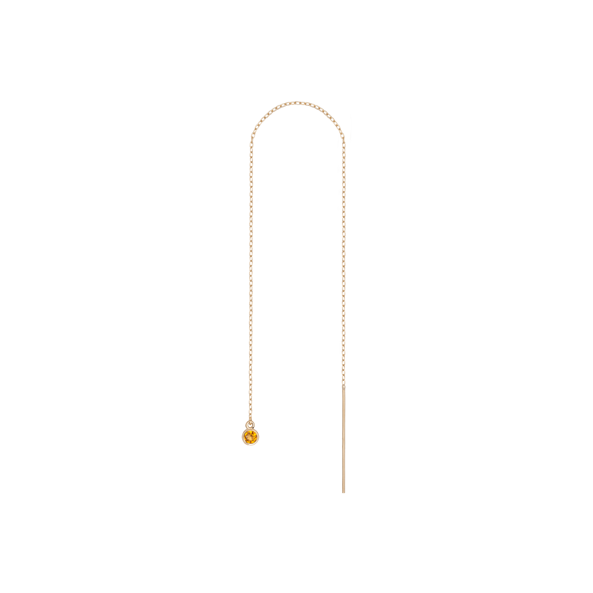Birthstone Ear Chain Threader