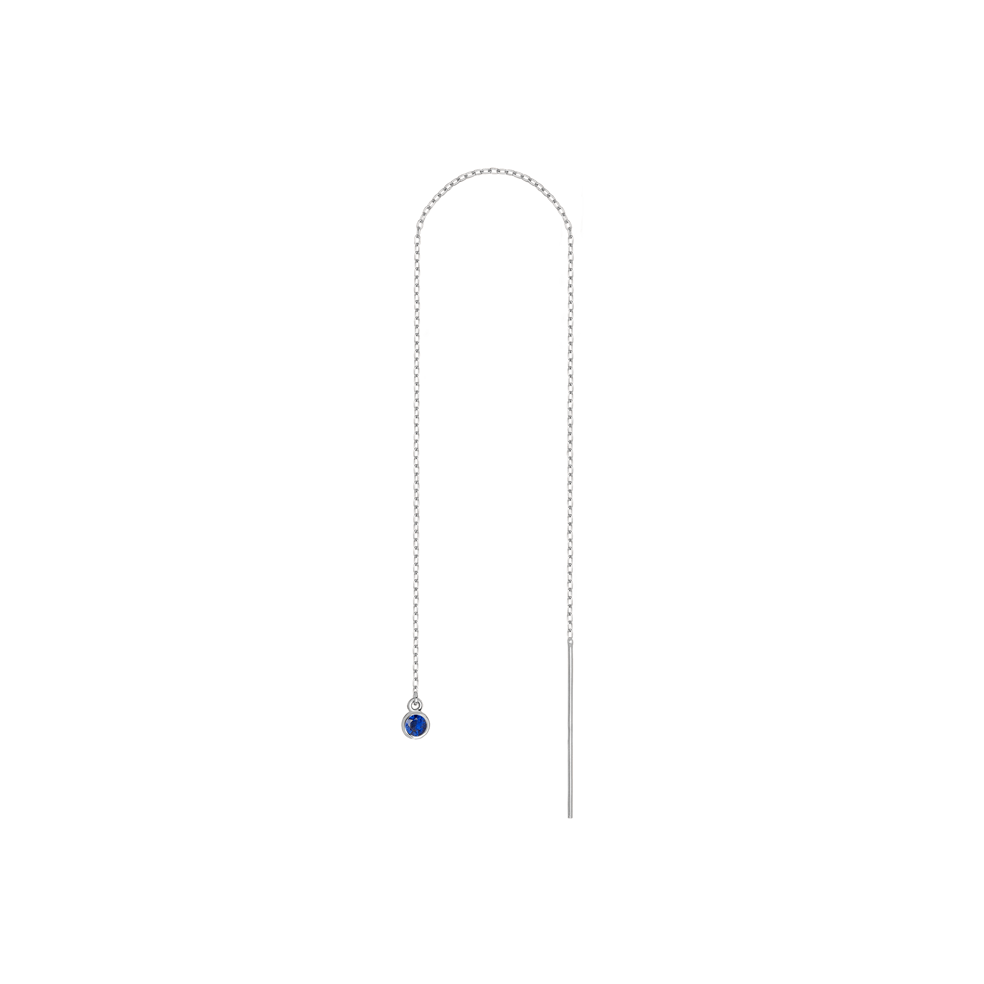 Birthstone Ear Chain Threader
