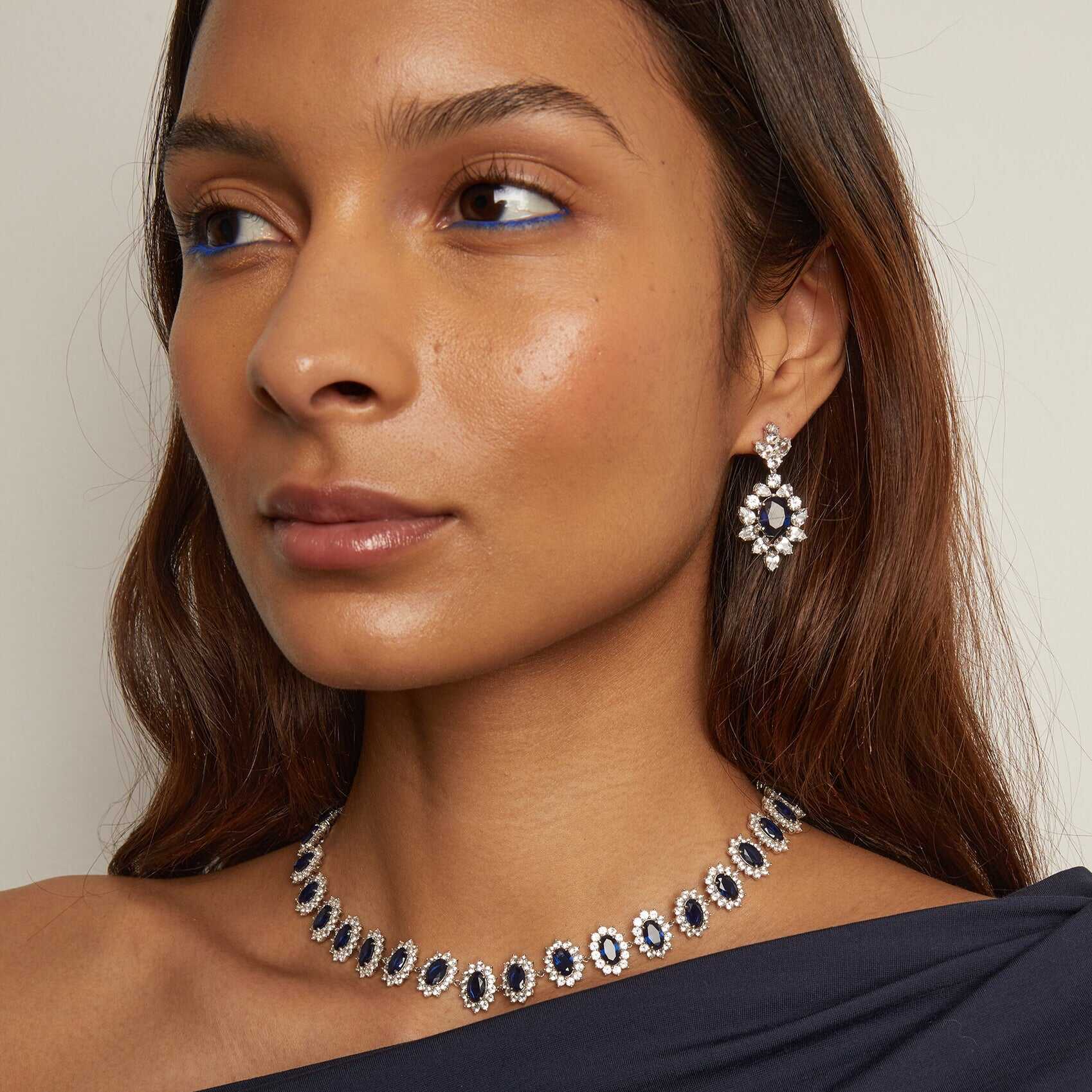 Enchanting Blue Diamond Earrings