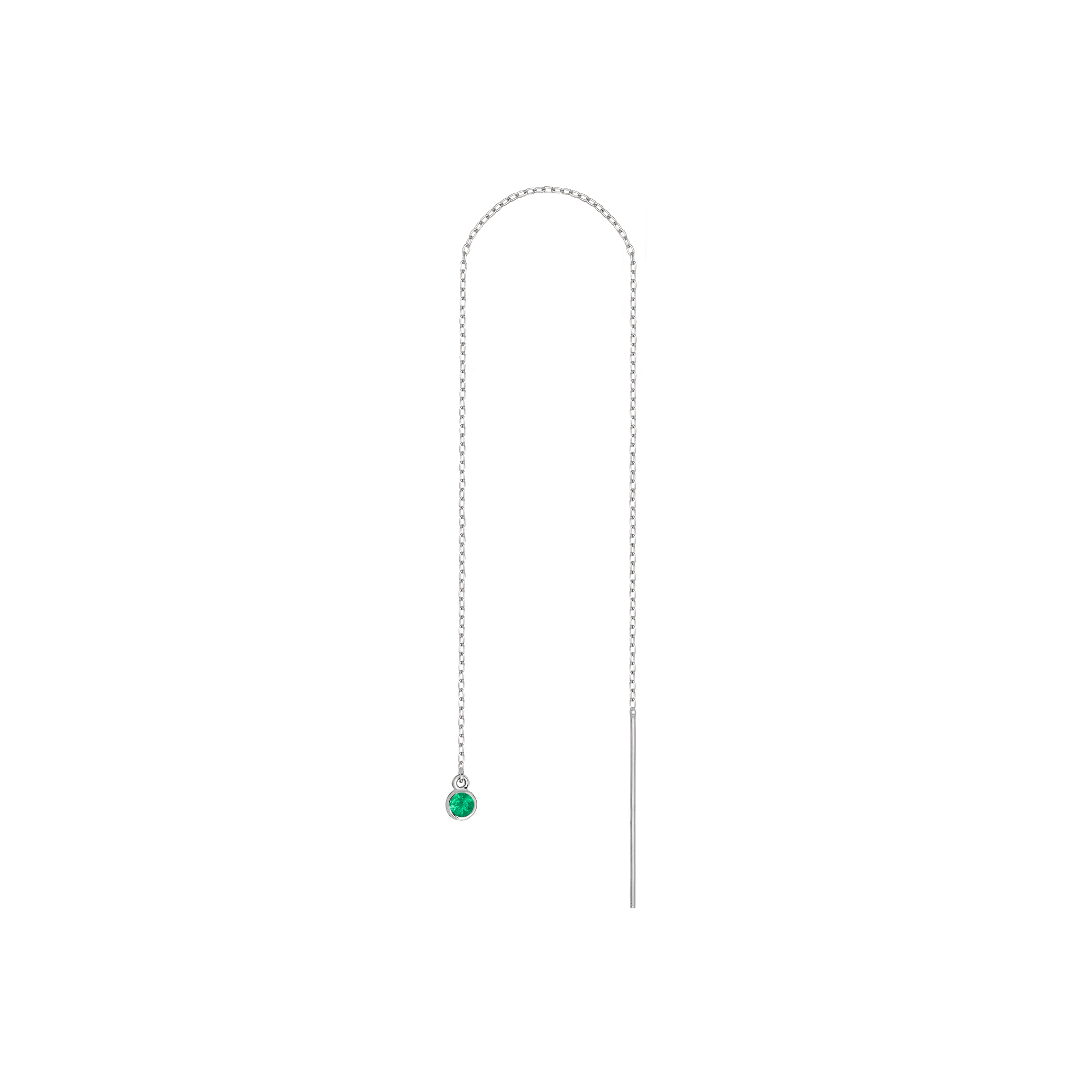 Birthstone Ear Chain Threader