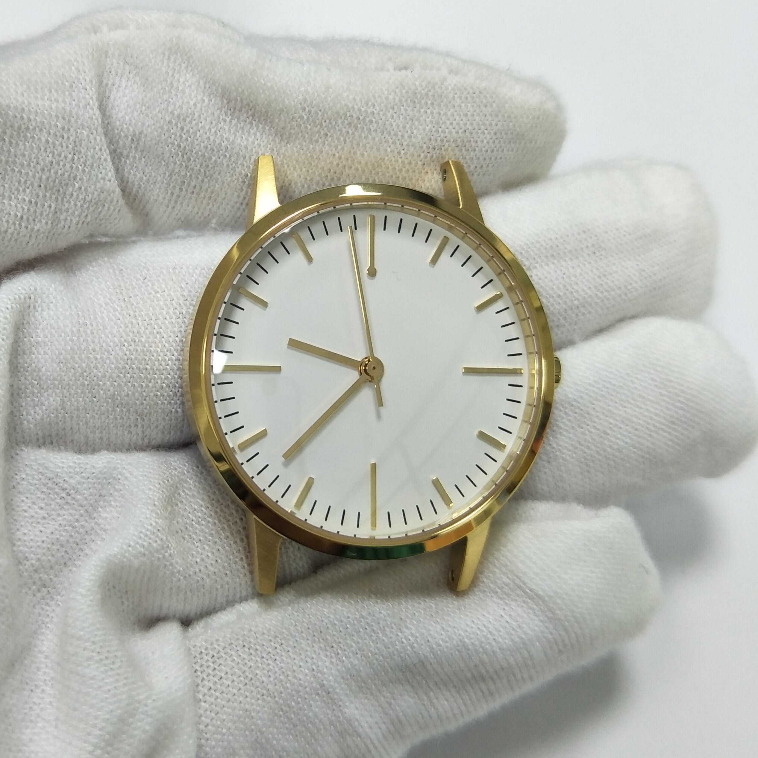 Gold & Tan Watch