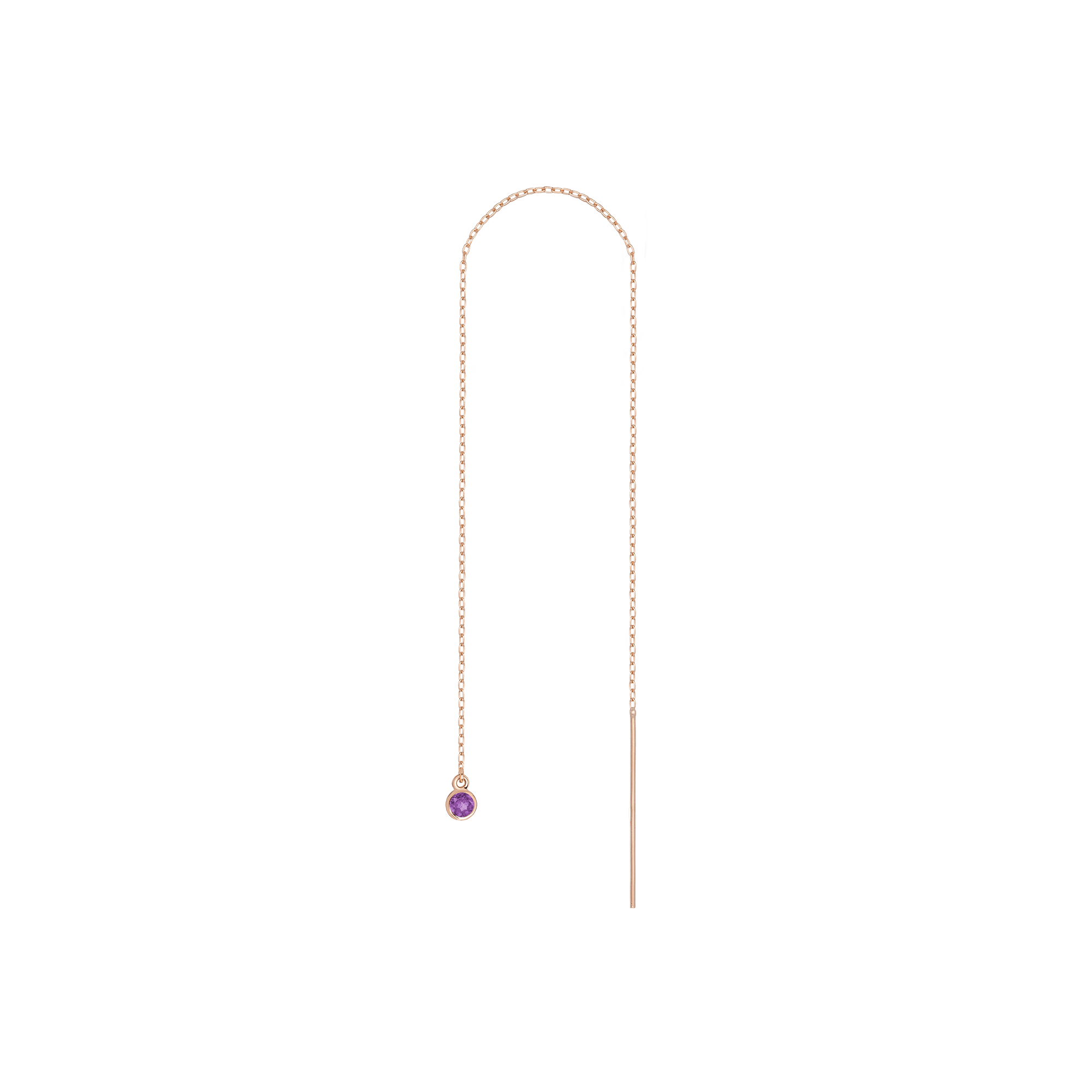 Birthstone Ear Chain Threader