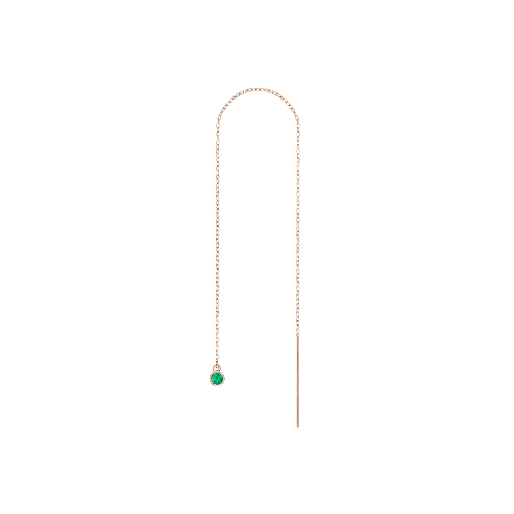 Birthstone Ear Chain Threader
