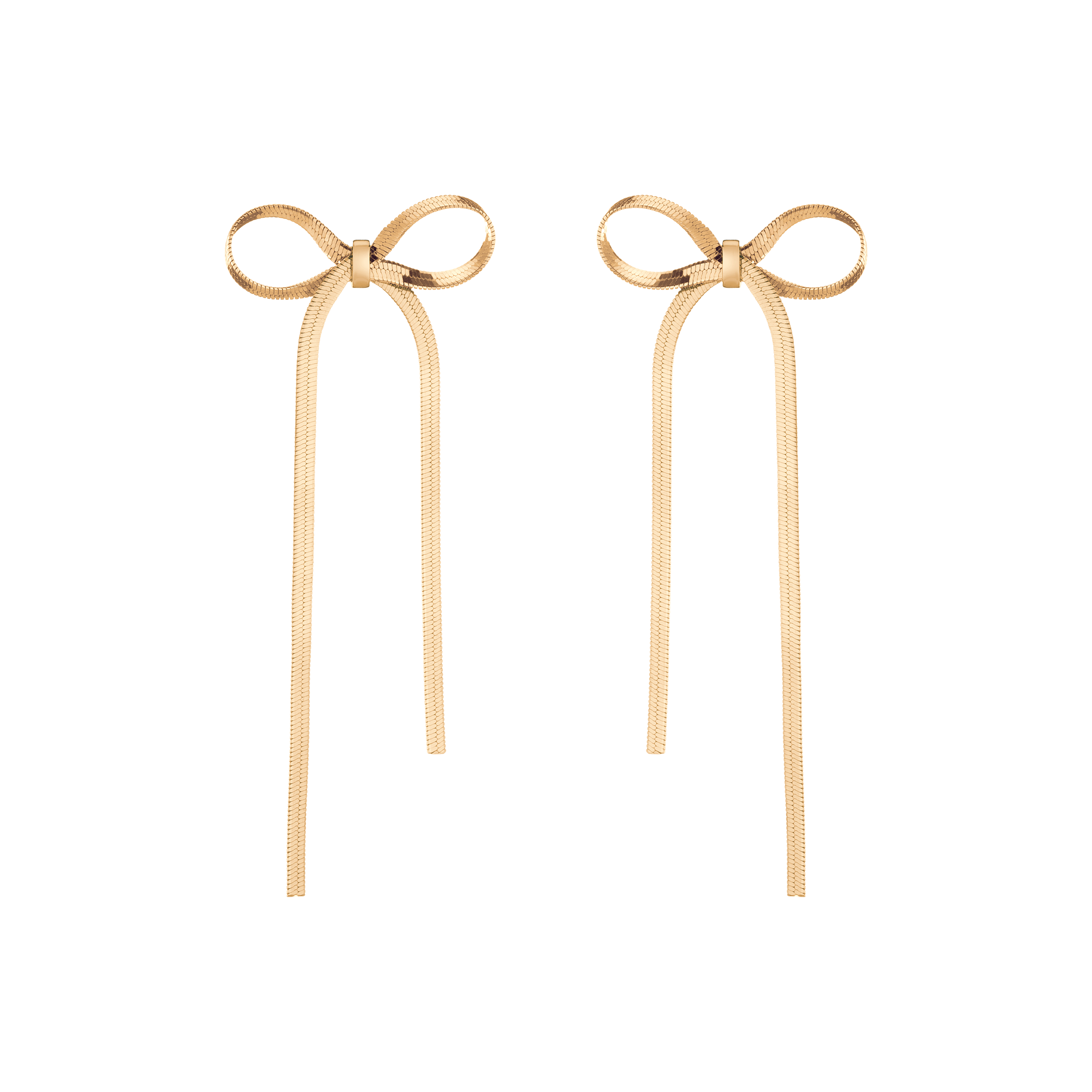 Golden Bow Earrings