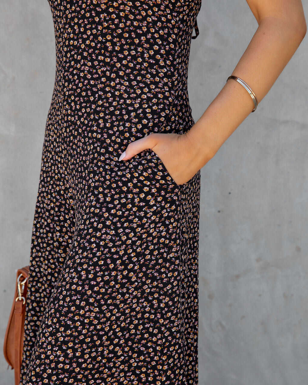 Floral Pocketed Jumpsuit