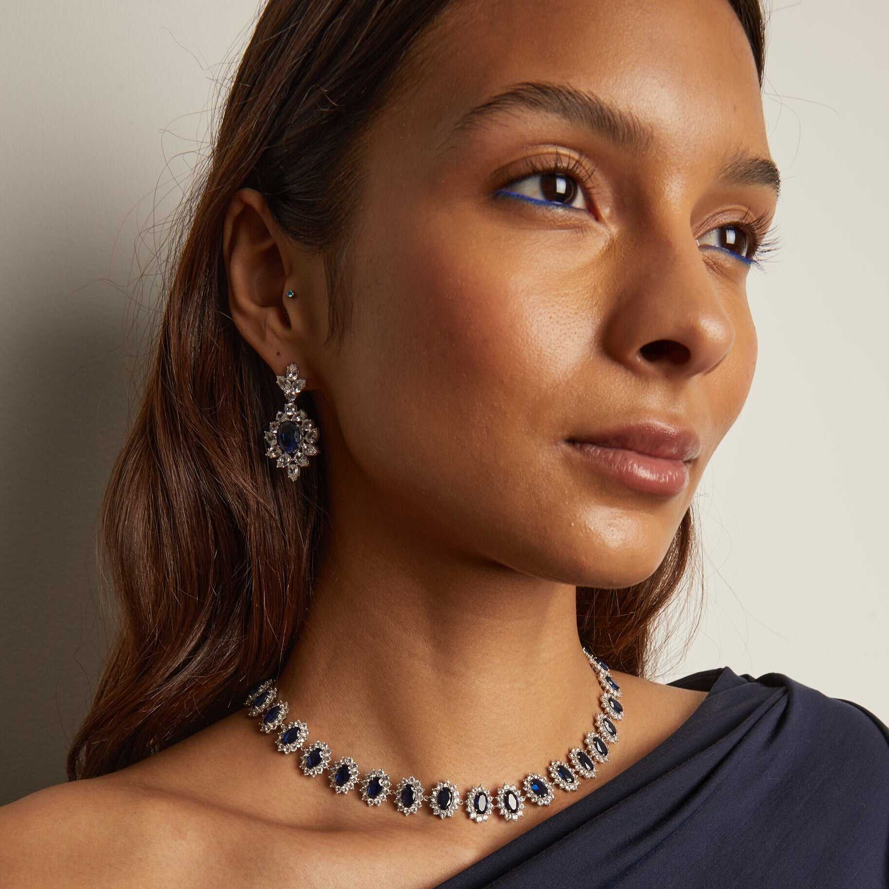 Enchanting Blue Diamond Earrings