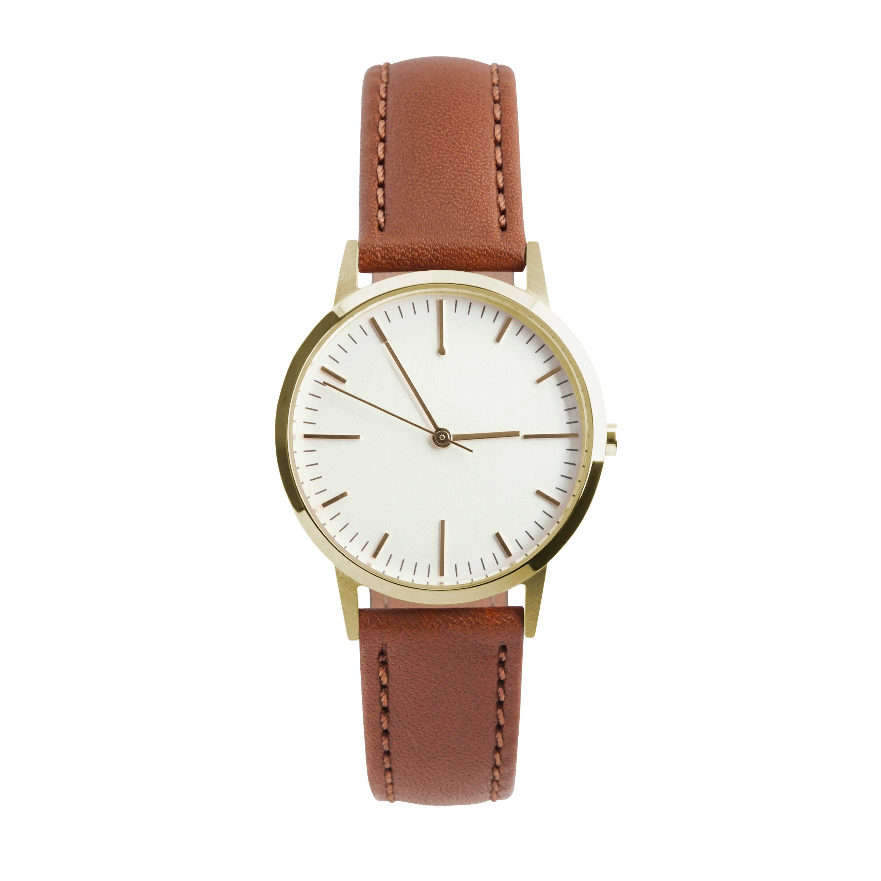 Gold & Tan Watch