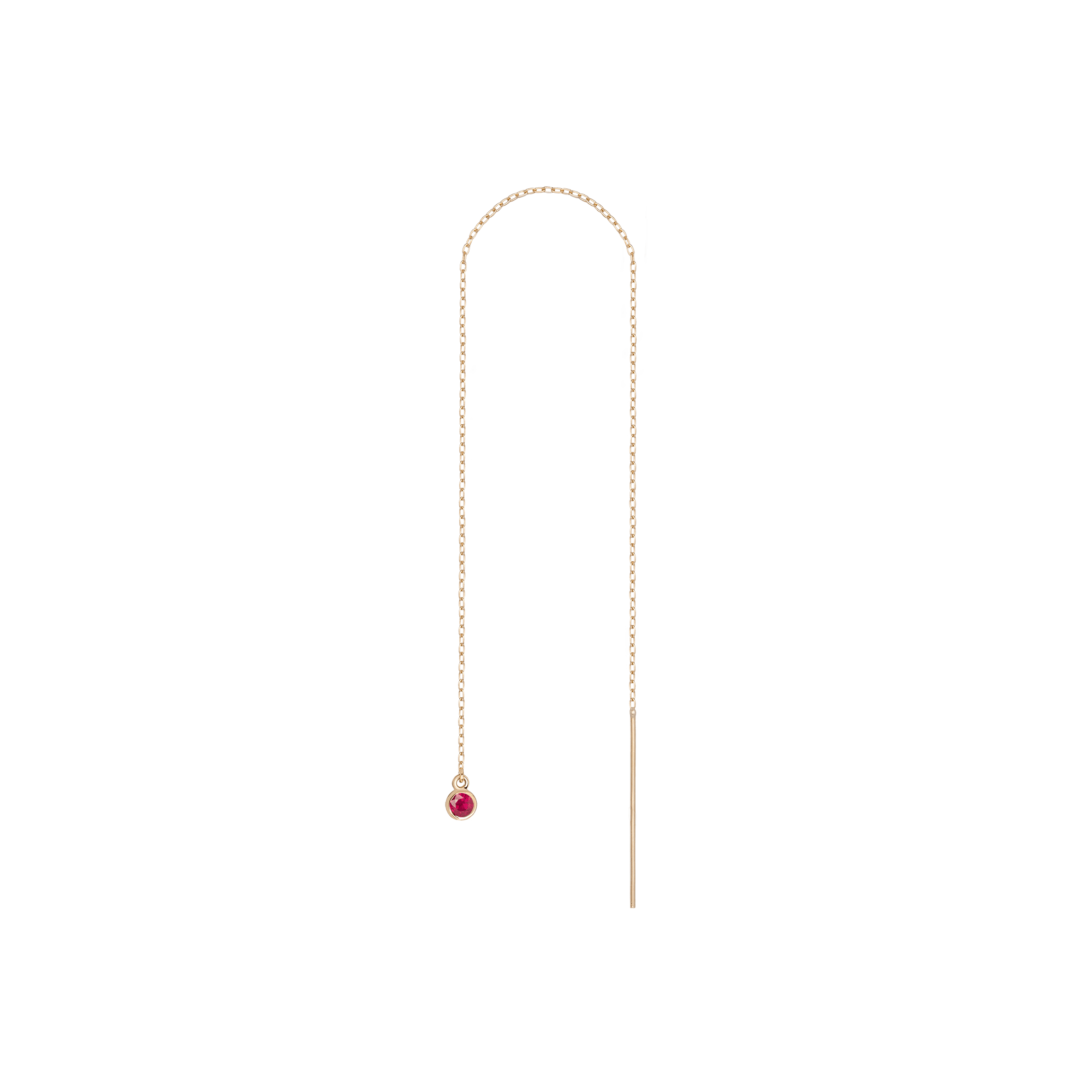 Birthstone Ear Chain Threader