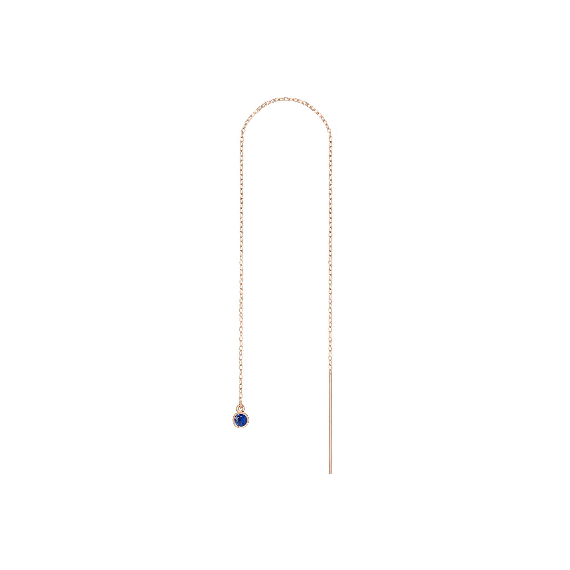 Birthstone Ear Chain Threader