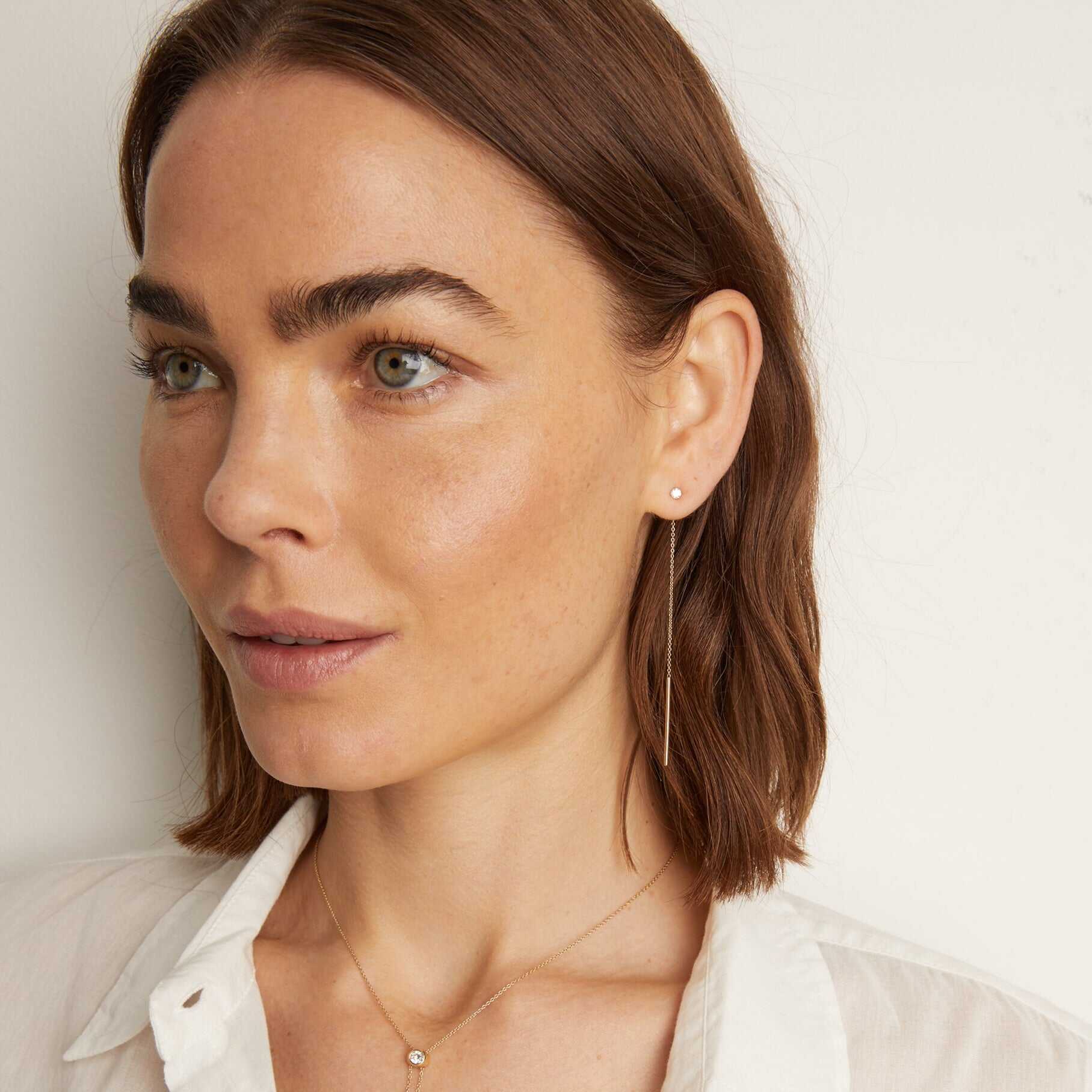 Rose Gold Chain Earrings