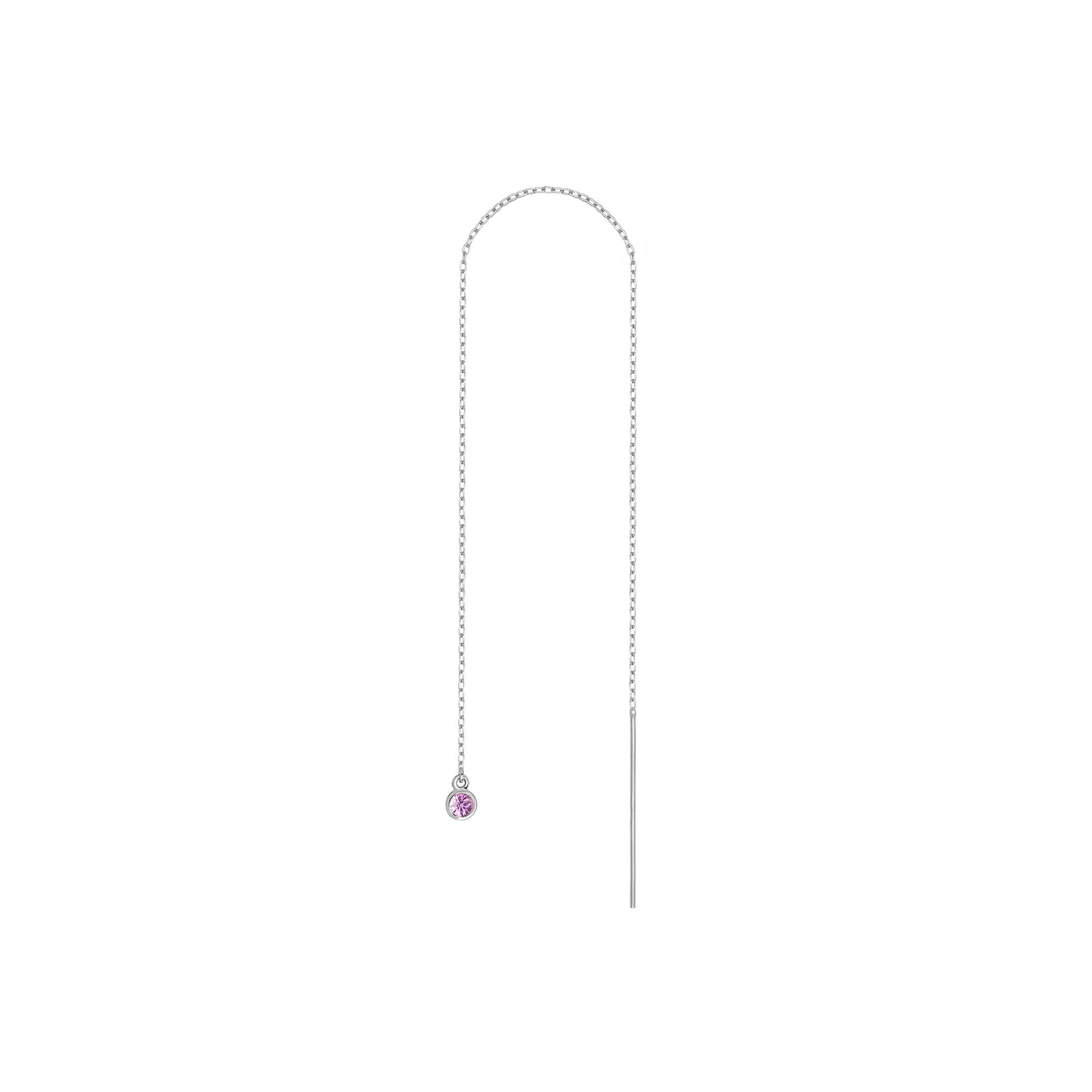 Birthstone Ear Chain Threader