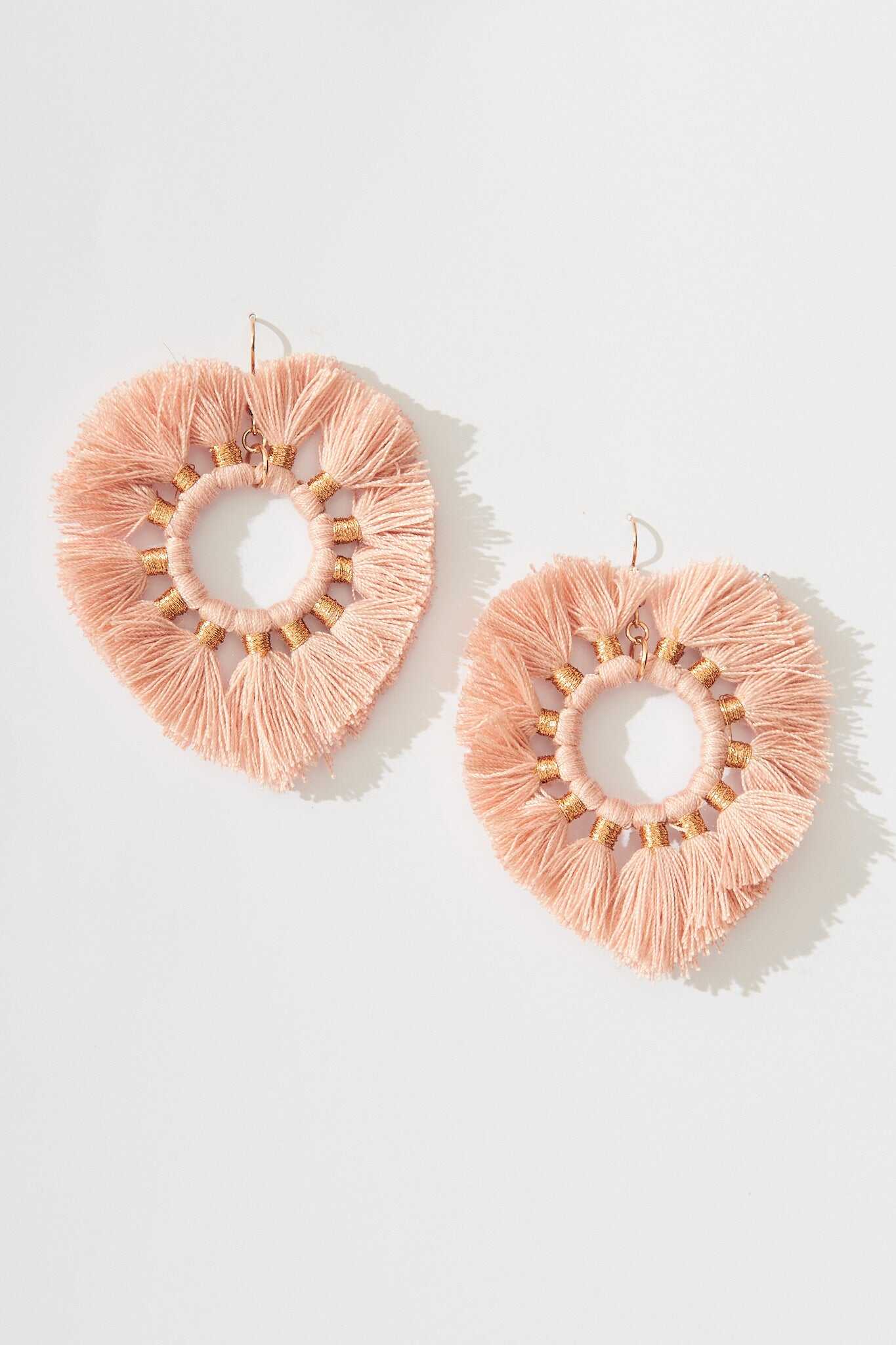 Tassel Earrings In Blush