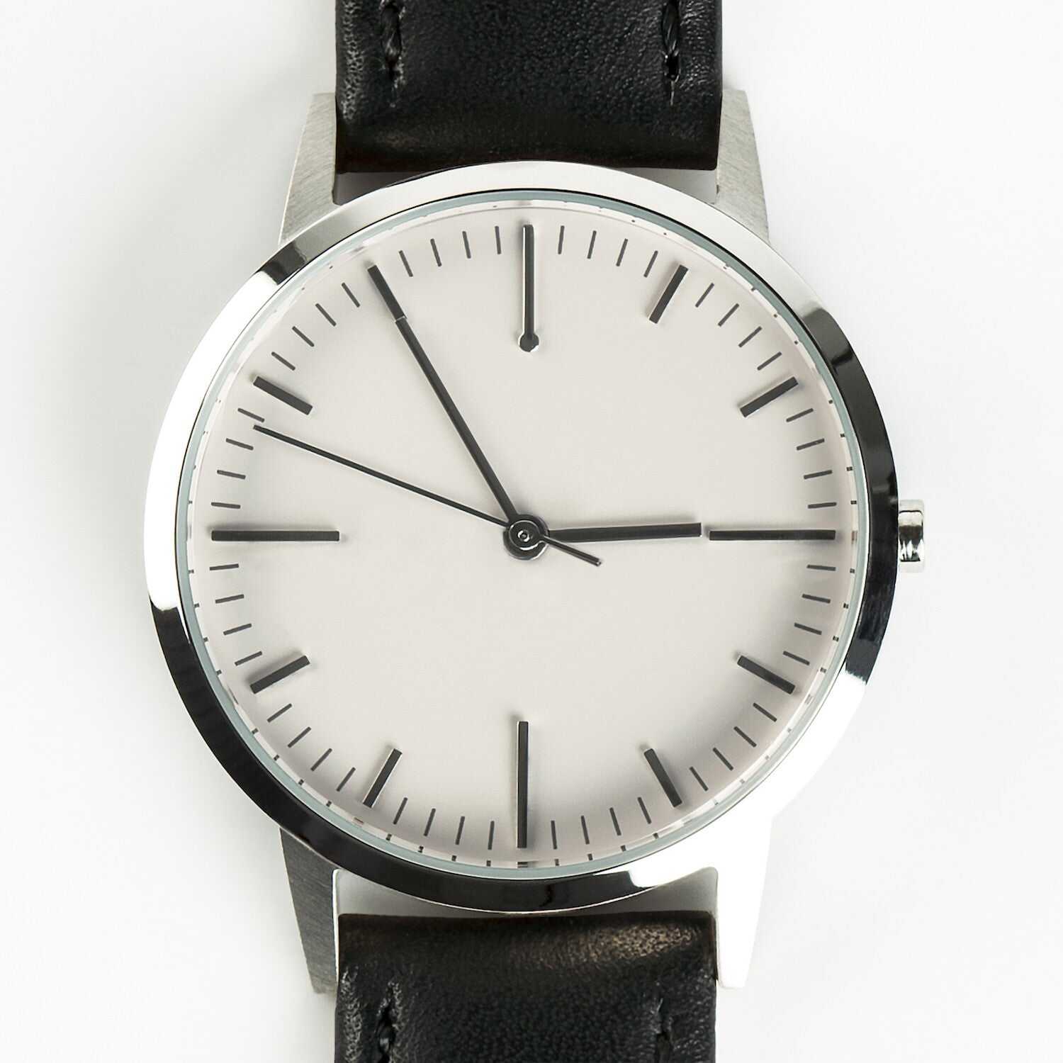 Silver & Black Women's Watch