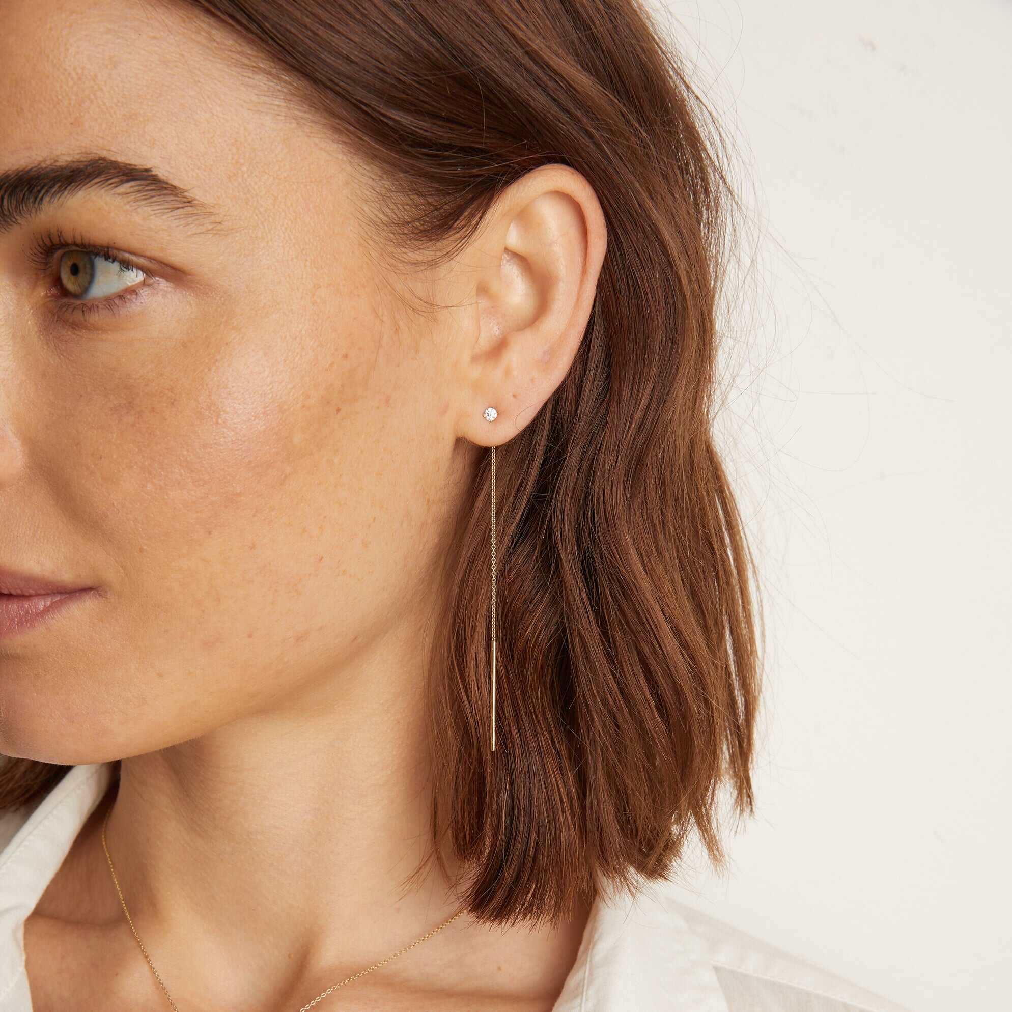 Rose Gold Chain Earrings