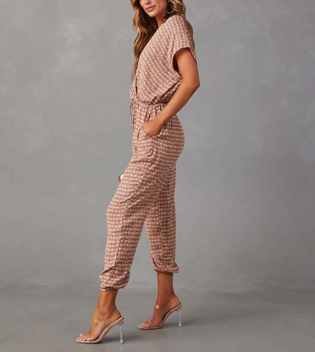 Printed Pocketed Jumpsuit