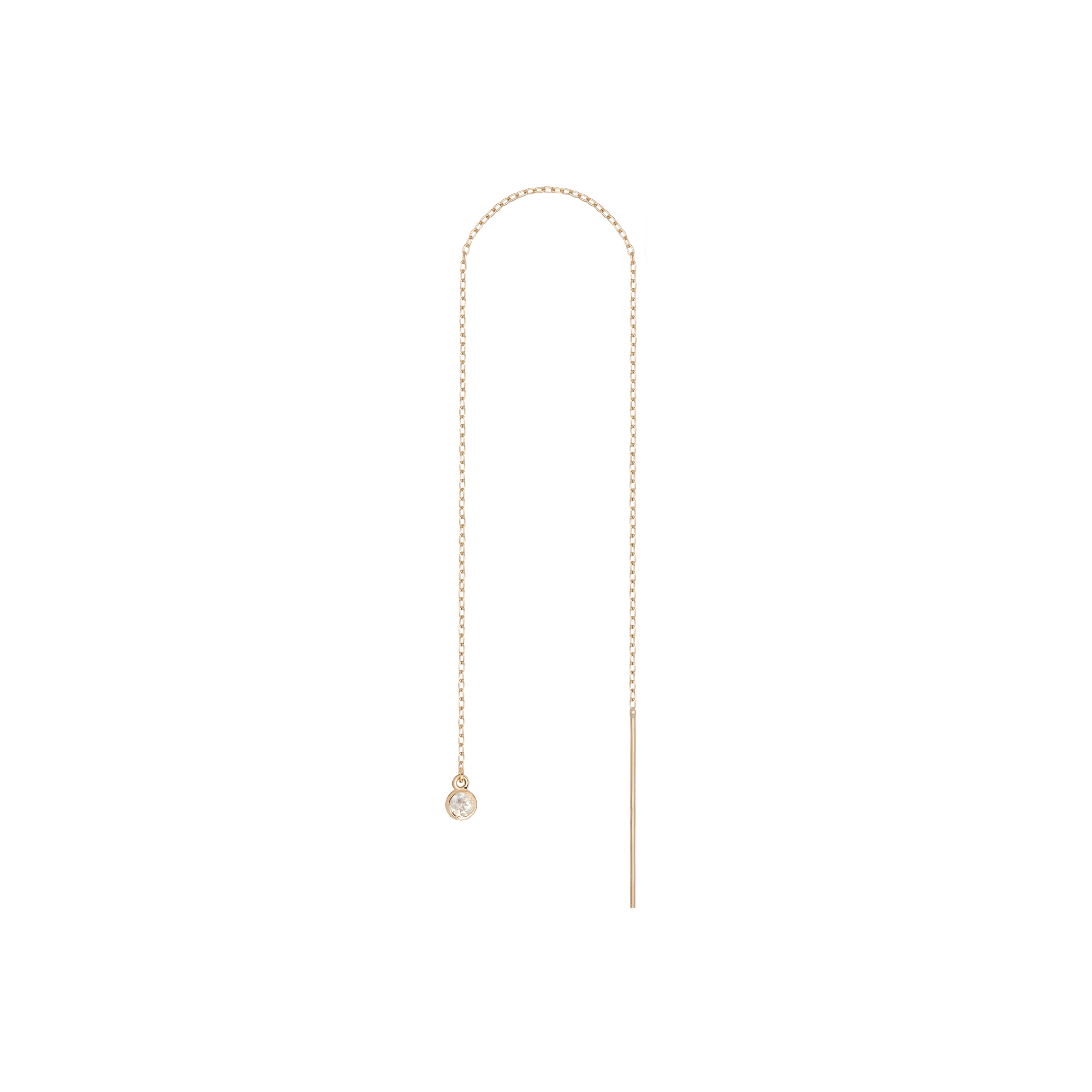 Birthstone Ear Chain Threader
